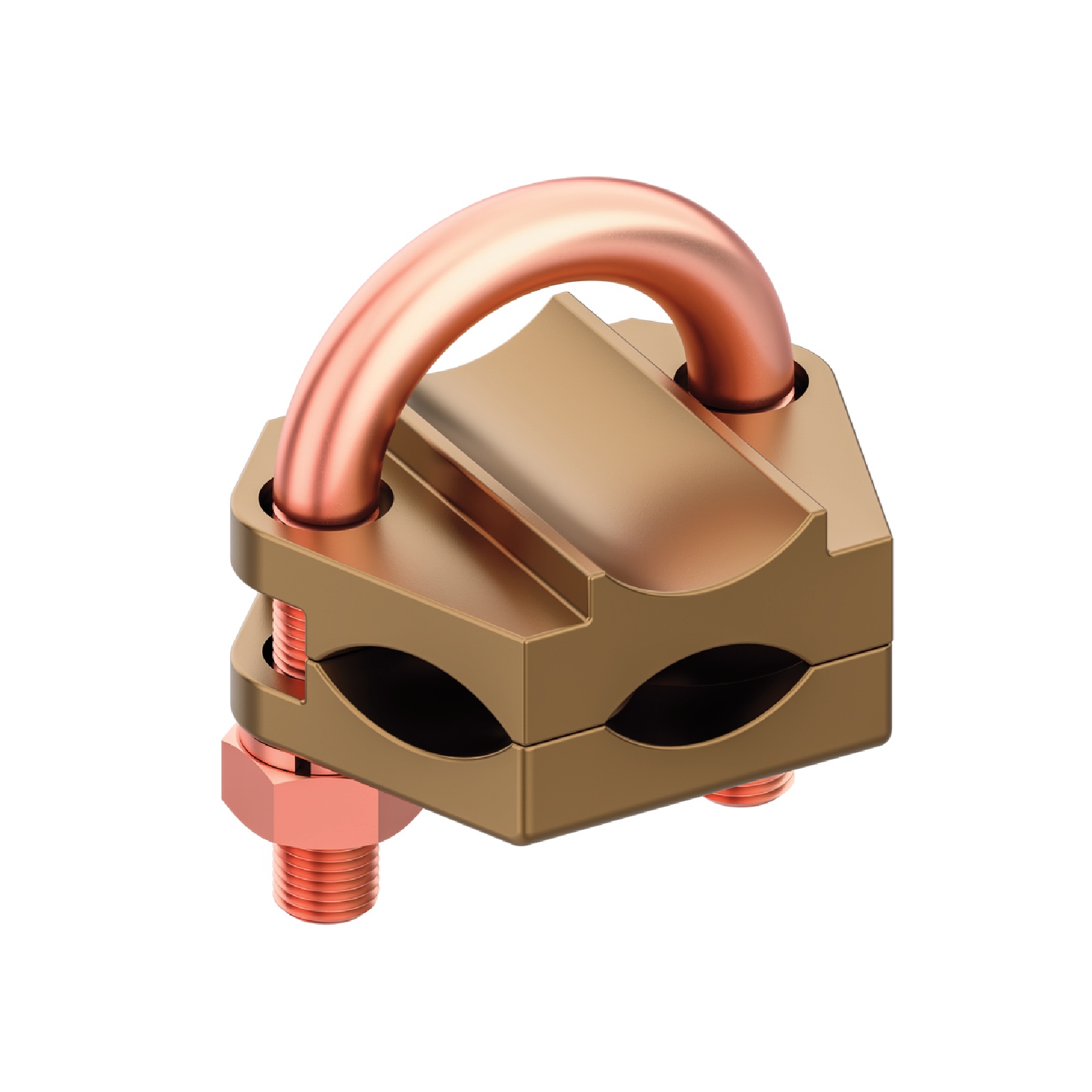 U Bolt Clamps Vertical Stranded Cable