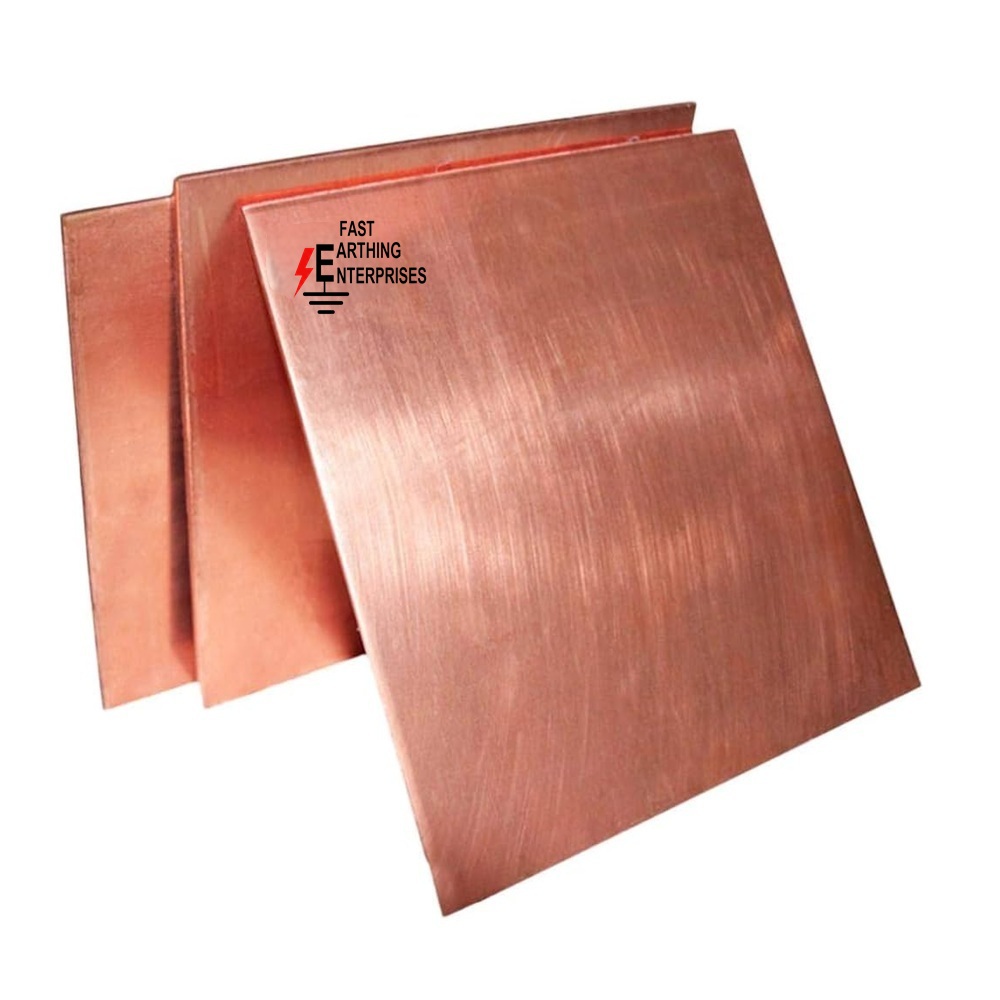 Pure Copper Earthing Plate
